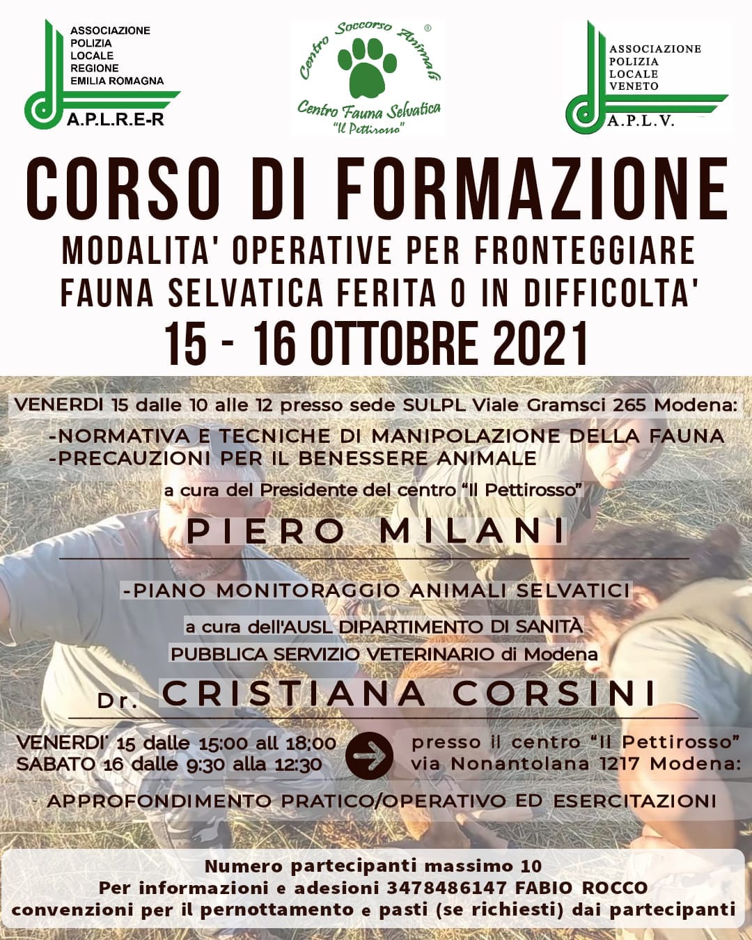 CORSO DI FORMAZIONE  15-16 OTTOBRE 2021